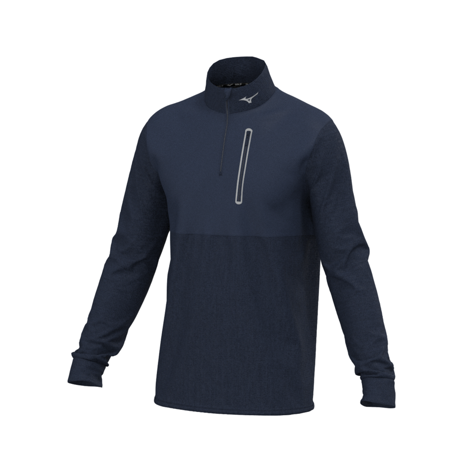 Mizuno Mizuno Melange Reflect 1/4 Zip Navy